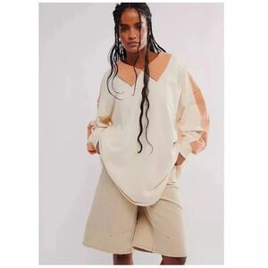 Free People MADELINE Cream and orange Sweatshirt